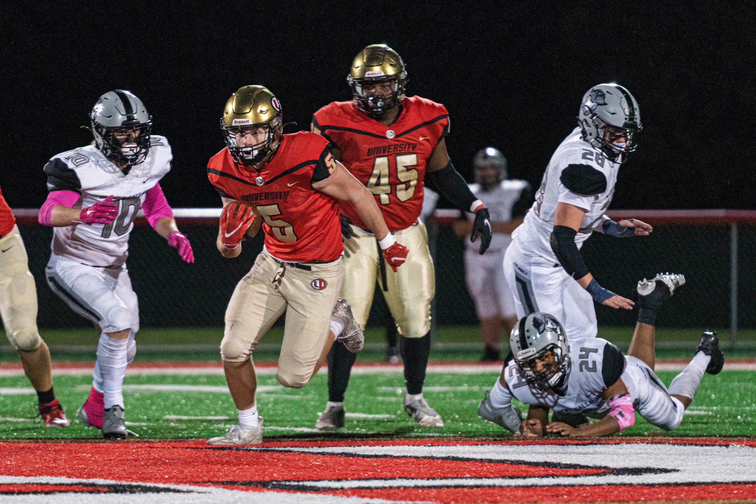University Hawks blow past Albert Gallatin (Pa.) in 42-8 rout